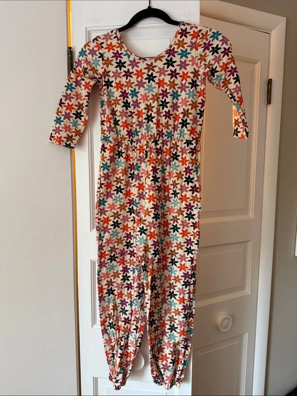 Alice Ames Floral Jumpsuit Romper Size 10 Retro Boho Loungewear